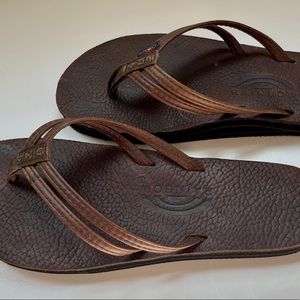 Ladies Rainbow Flip Flips